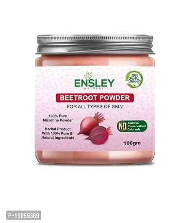 Ensley Natural Pure Beetroot Powder For Healty Pinkish Skin (Red_100 Gm-Pack Of 1)