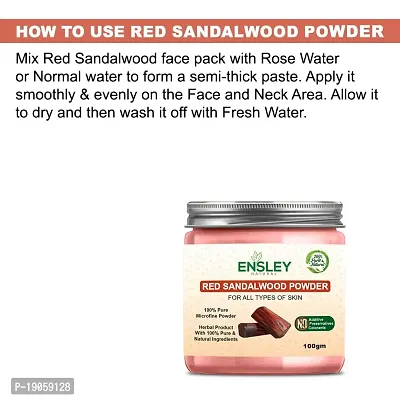 Ensley Natural  Pure Red Sandal Wood Powder For May Help In Removal Of Sun Tan And Dullness (Red_400 Gm-Pack Of 4)-thumb4