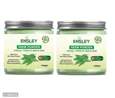 Ensley Natural  Pure Neem Powder For Pimple Free (Green_100 Gm-Pack Of 1)