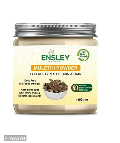 Ensley Natural  Pure Mulethi Powder For May Help In Skin Toning Anti-Ageing (Brown_100 Gm-Pack Of 1)