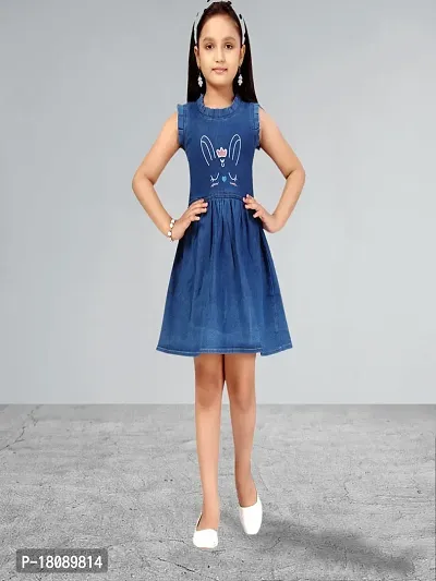 Muhuratam Girls Blue Color Dress-thumb5