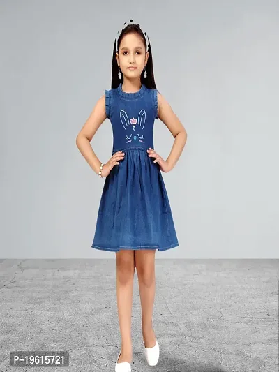 Muhuratam Girls Blue Color Dress-thumb0