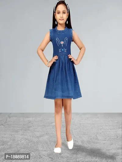 Muhuratam Girls Blue Color Dress-thumb4