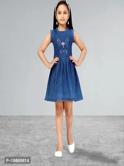 Muhuratam Girls Blue Color Dress-thumb2