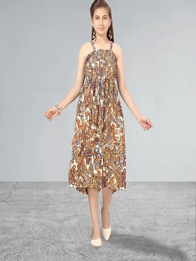 Stylish Georgette A-Line Dress 