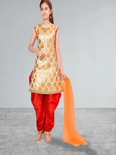 Festive Silk Stitched Salwar Suit Sets 