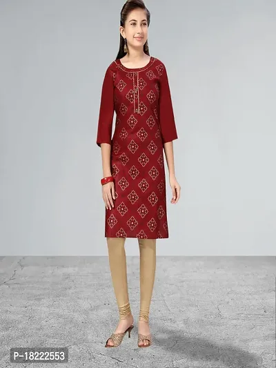 Muhuratam Girls Maroon Color Kurti