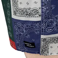 Scarf Print Boxers | Mandala Boxer Shorts for Men with Pockets - Eco Friendly Cotton Soft Men Shorts-Adjustable and Durable Material-Mens Summer Casual Shorts with 1 Back Pocket - Premium Elasticated Waist with extra comfort.-thumb3