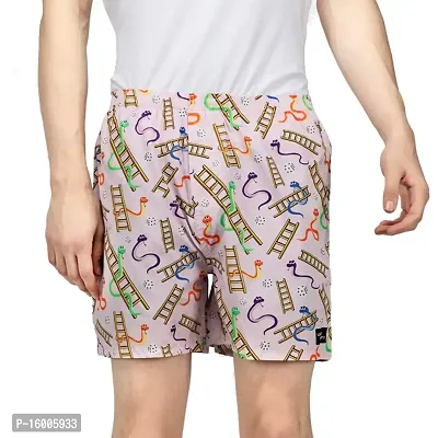 Snake  Lads Boxers | Cartoon Boxer Shorts for Men with Pockets - Eco Friendly Cotton Soft Men Shorts-Adjustable and Durable Material-Mens Summer Casual Shorts with 1 Back Pocket - Premium Elasticated Waist with extra comfort.