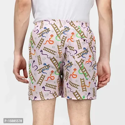 Snakes and Lads Boxers | Cartoon Boxer Shorts for Men with Pockets - Eco Friendly Cotton Soft Men Shorts-Adjustable and Durable Material-Mens Summer Casual Shorts with 1 Back Pocket - Premium Elasticated Waist with extra comfort.-thumb3