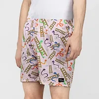 Snakes and Lads Boxers | Cartoon Boxer Shorts for Men with Pockets - Eco Friendly Cotton Soft Men Shorts-Adjustable and Durable Material-Mens Summer Casual Shorts with 1 Back Pocket - Premium Elasticated Waist with extra comfort.-thumb1