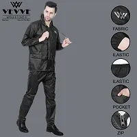 Vevve Solid Men Raincoat-thumb4