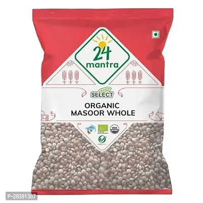 24 Mantra Select Organic Masoor Whole -1 Kg-thumb0