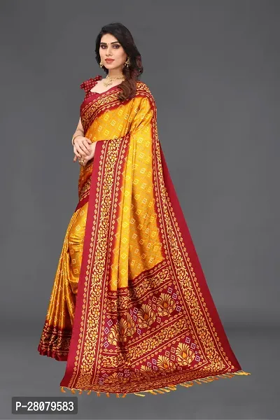 Beautiful Chiffon Saree With Blouse Piece For Women-thumb2