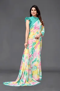 Beautiful Georgette Saree With Blouse Piece For Women-thumb1