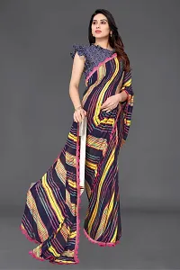 Beautiful Georgette Saree With Blouse Piece For Women-thumb2