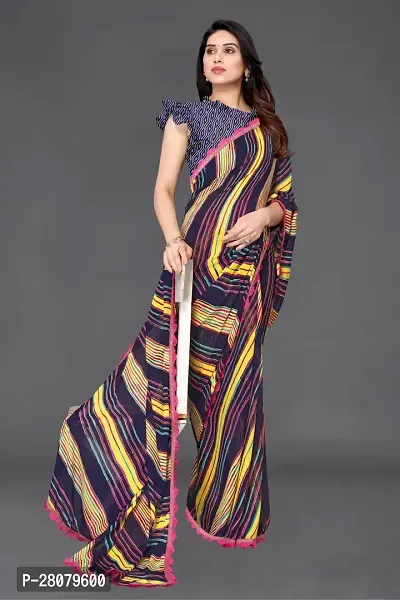 Beautiful Georgette Saree With Blouse Piece For Women-thumb3