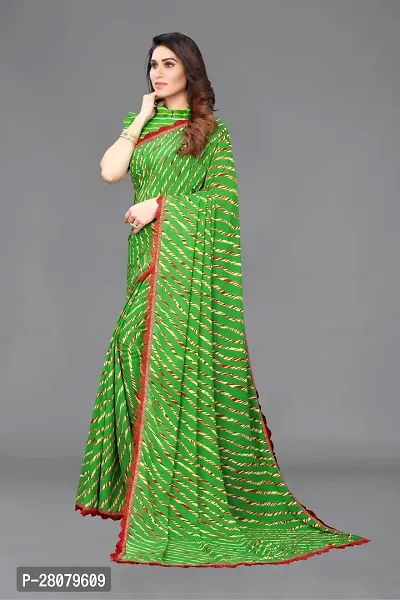 Beautiful Georgette Saree With Blouse Piece For Women-thumb3