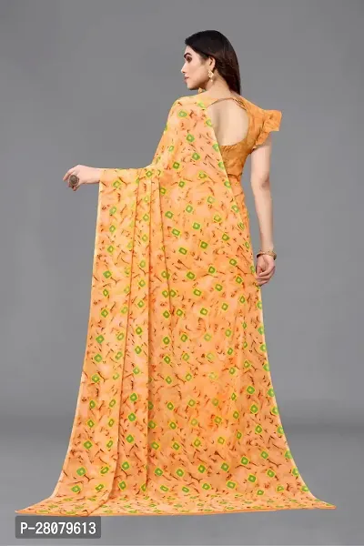 Beautiful Georgette Saree With Blouse Piece For Women-thumb4