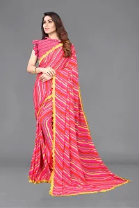 Beautiful Georgette Saree With Blouse Piece For Women-thumb2