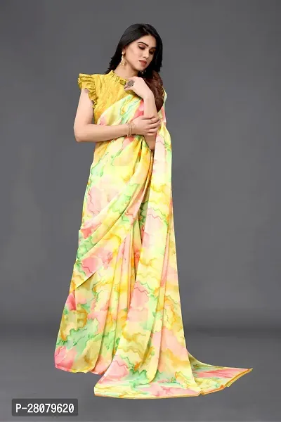 Beautiful Georgette Saree With Blouse Piece For Women-thumb2