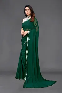 Beautiful Georgette Saree With Blouse Piece For Women-thumb1