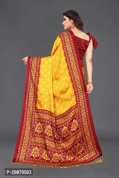 Beautiful Chiffon Saree With Blouse Piece For Women-thumb3