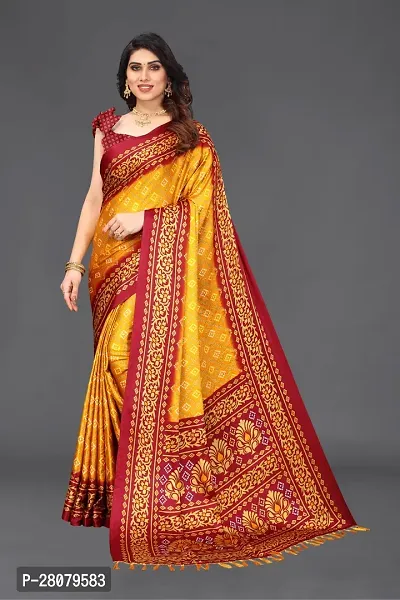 Beautiful Chiffon Saree With Blouse Piece For Women-thumb0