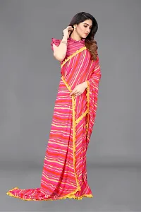 Beautiful Georgette Saree With Blouse Piece For Women-thumb1