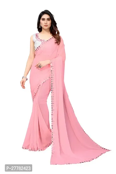 Beautiful Georgette Saree With Blouse Piece For Women