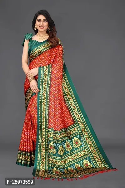 Beautiful Chiffon Saree With Blouse Piece For Women-thumb0