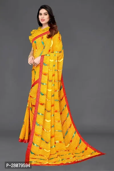 Beautiful Georgette Saree With Blouse Piece For Women-thumb2