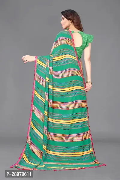 Beautiful Georgette Saree With Blouse Piece For Women-thumb4