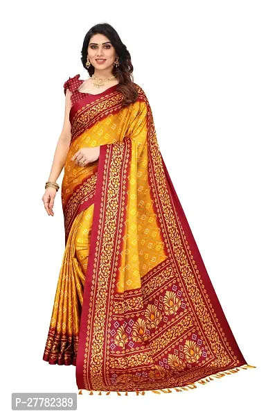 Beautiful Chiffon Saree With Blouse Piece For Women-thumb0