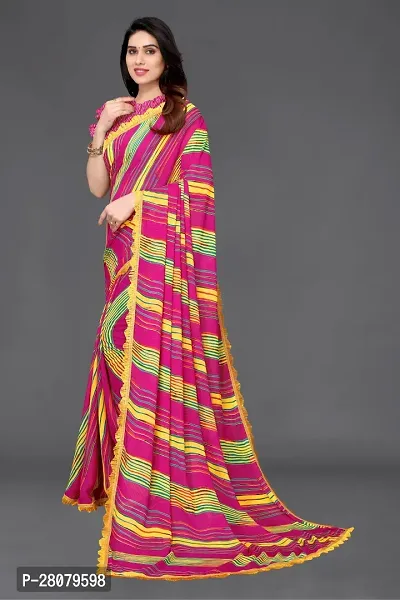 Beautiful Georgette Saree With Blouse Piece For Women-thumb2