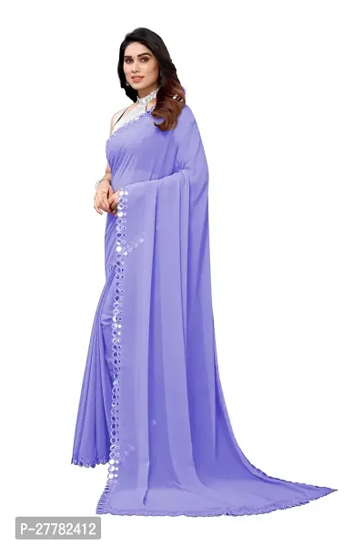 Beautiful Georgette Saree With Blouse Piece For Women-thumb0