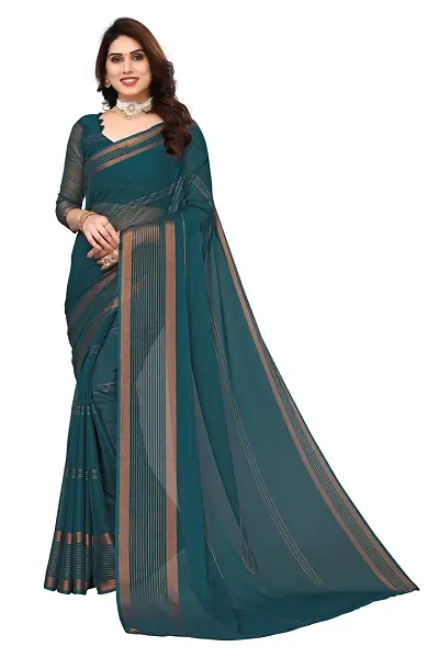 Chiffon Saree with Blouse piece