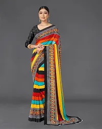 Beautiful Georgette Saree With Blouse Piece For Women-thumb2