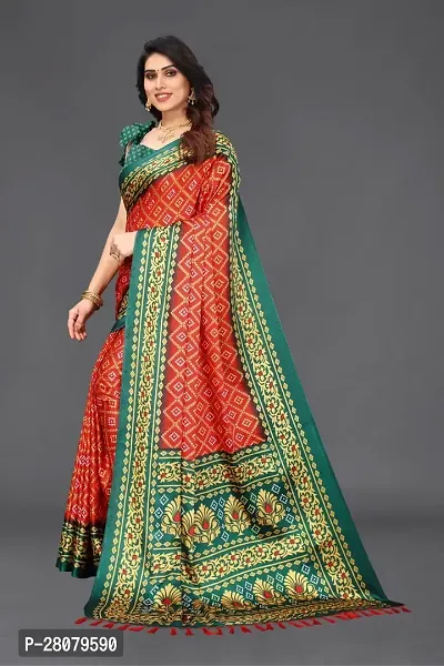 Beautiful Chiffon Saree With Blouse Piece For Women-thumb2