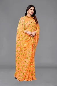 Beautiful Georgette Saree With Blouse Piece For Women-thumb2