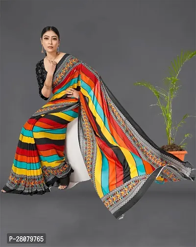 Beautiful Georgette Saree With Blouse Piece For Women-thumb0