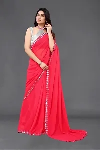 Beautiful Georgette Saree With Blouse Piece For Women-thumb3