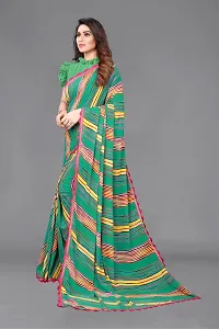 Beautiful Georgette Saree With Blouse Piece For Women-thumb1