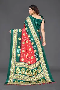 Beautiful Poly Silk Saree With Blouse Piece For Women-thumb1