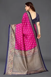 Beautiful Pink Art Silk Saree With Blouse Piece For Women-thumb3