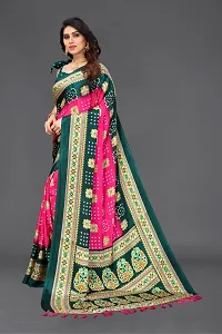 Beautiful Poly Silk Saree With Blouse Piece For Women-thumb1