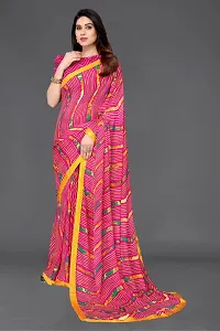 Beautiful Georgette Saree With Blouse Piece For Women-thumb2