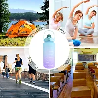 Stylish Multicoloured Silicone Water Bottles For Gym And School-thumb1