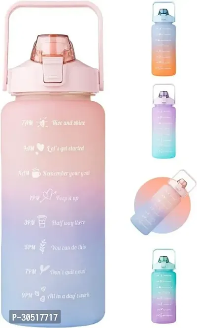 Stylish Multicoloured Silicone Water Bottles For Gym And School-thumb2