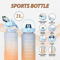 Stylish Multicoloured Silicone Water Bottles For Gym And School-thumb4